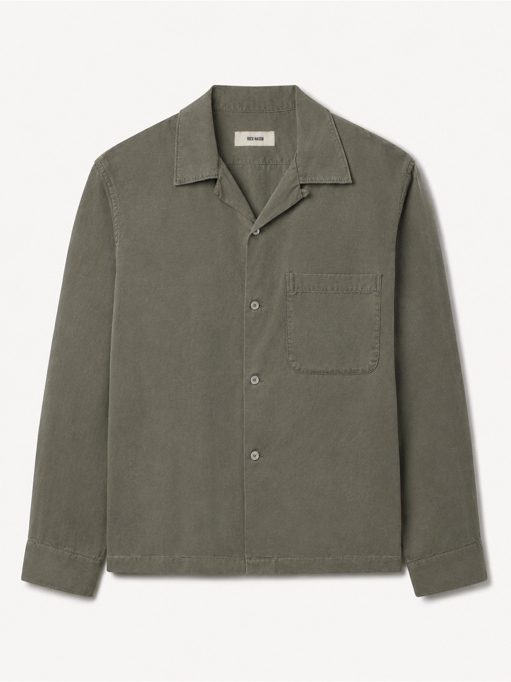 Buck Mason Draped Linen Camp Shirt